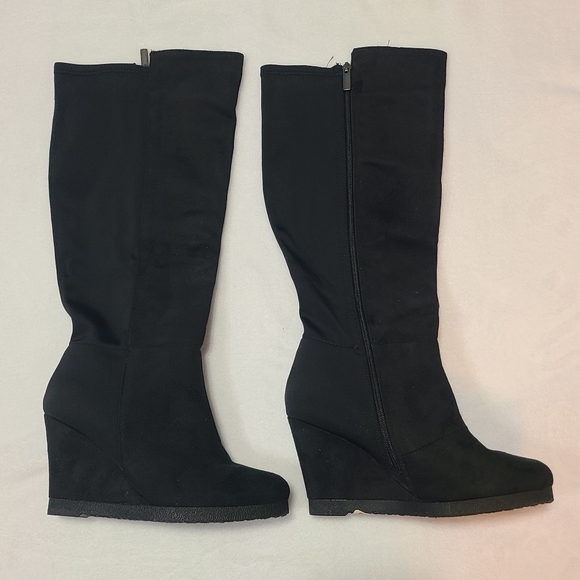 Lane Bryant Black Boots Size 9W - Picture 6 of 10